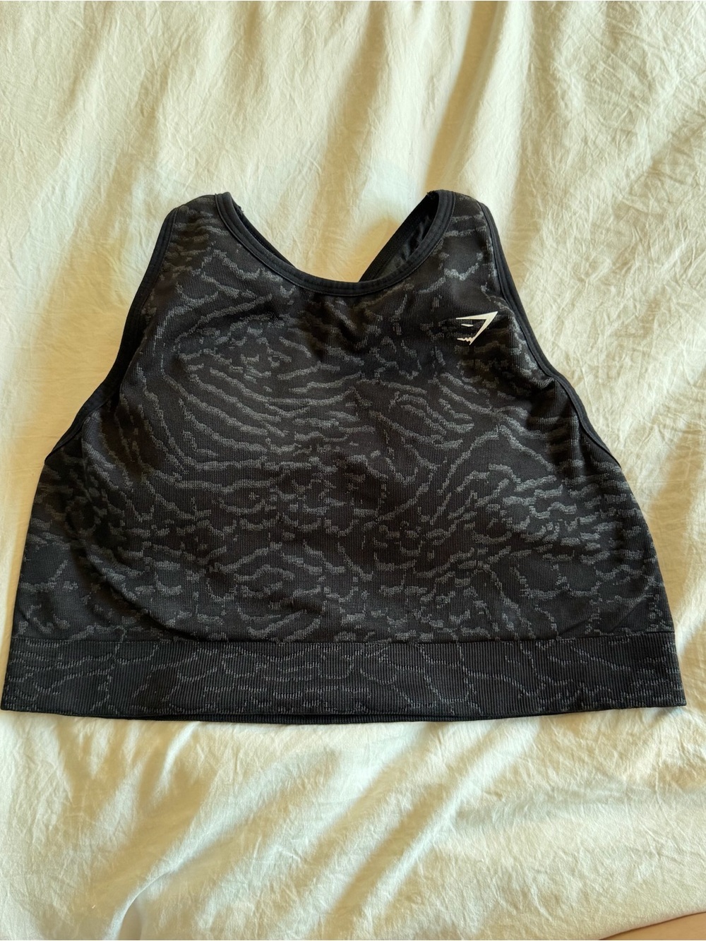 Gymshark Black Padded High-Neck Sports Bra